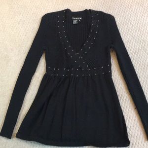 Black sweater with studs